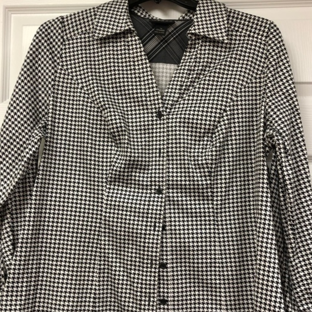 Lane bryant  houndstooth 28 blouse